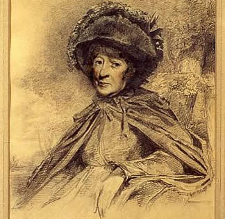 Drawing of Hester Piozzi, nee Thrale